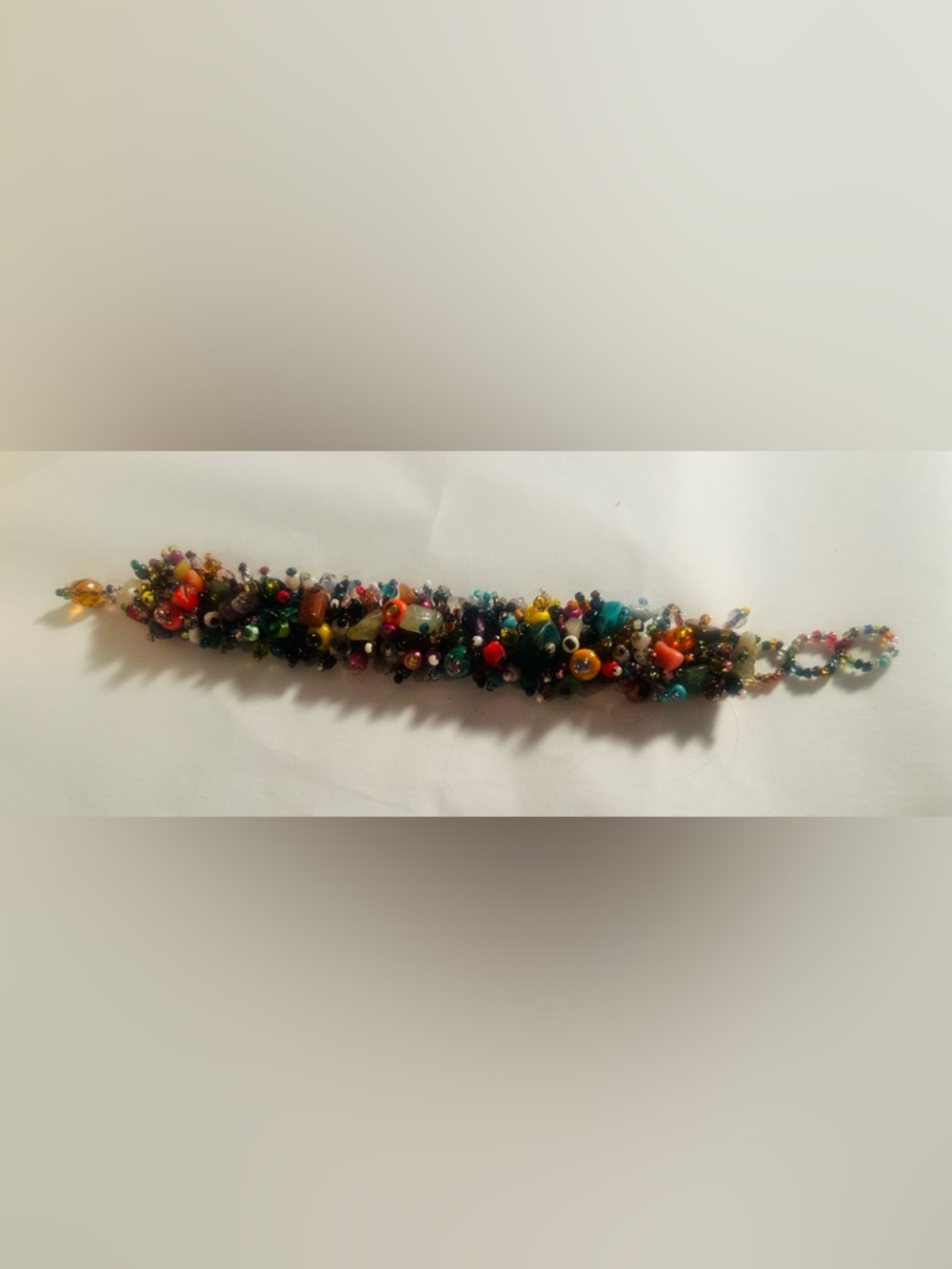 Multicolor Beaded Statement Bracelet